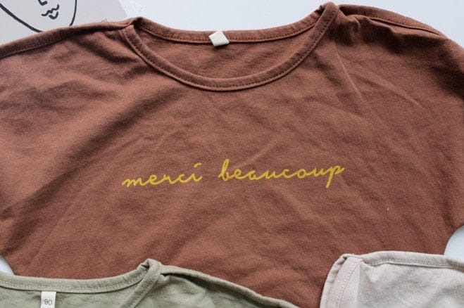 半袖Tシャツ キッズ レタープリント バットスリーブ Tシャツ【mh0000020】