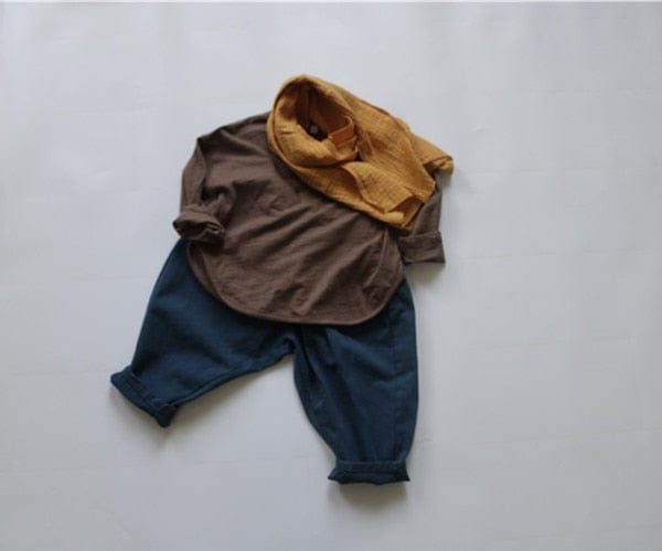 長袖Tシャツ キッズ シンプル 長袖Tシャツ【mh0000137】