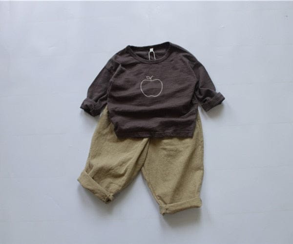 長袖Tシャツ キッズ りんご 長袖Tシャツ【mh0000138】