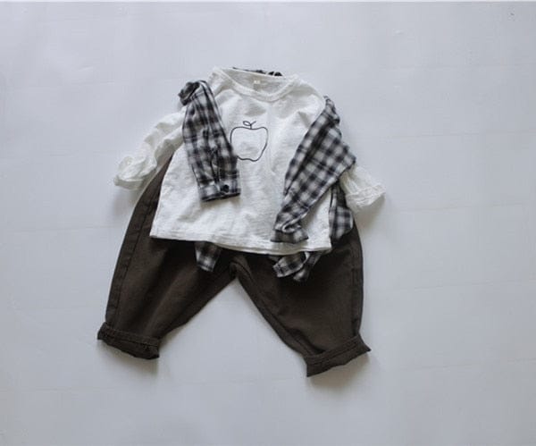 長袖Tシャツ キッズ りんご 長袖Tシャツ【mh0000138】