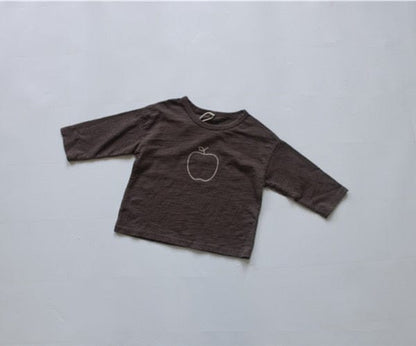 長袖Tシャツ キッズ りんご 長袖Tシャツ【mh0000138】