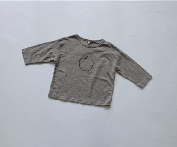 長袖Tシャツ キッズ りんご 長袖Tシャツ【mh0000138】