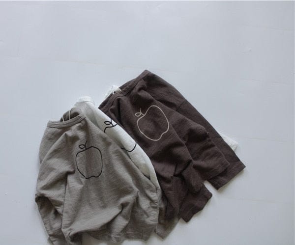 長袖Tシャツ キッズ りんご 長袖Tシャツ【mh0000138】