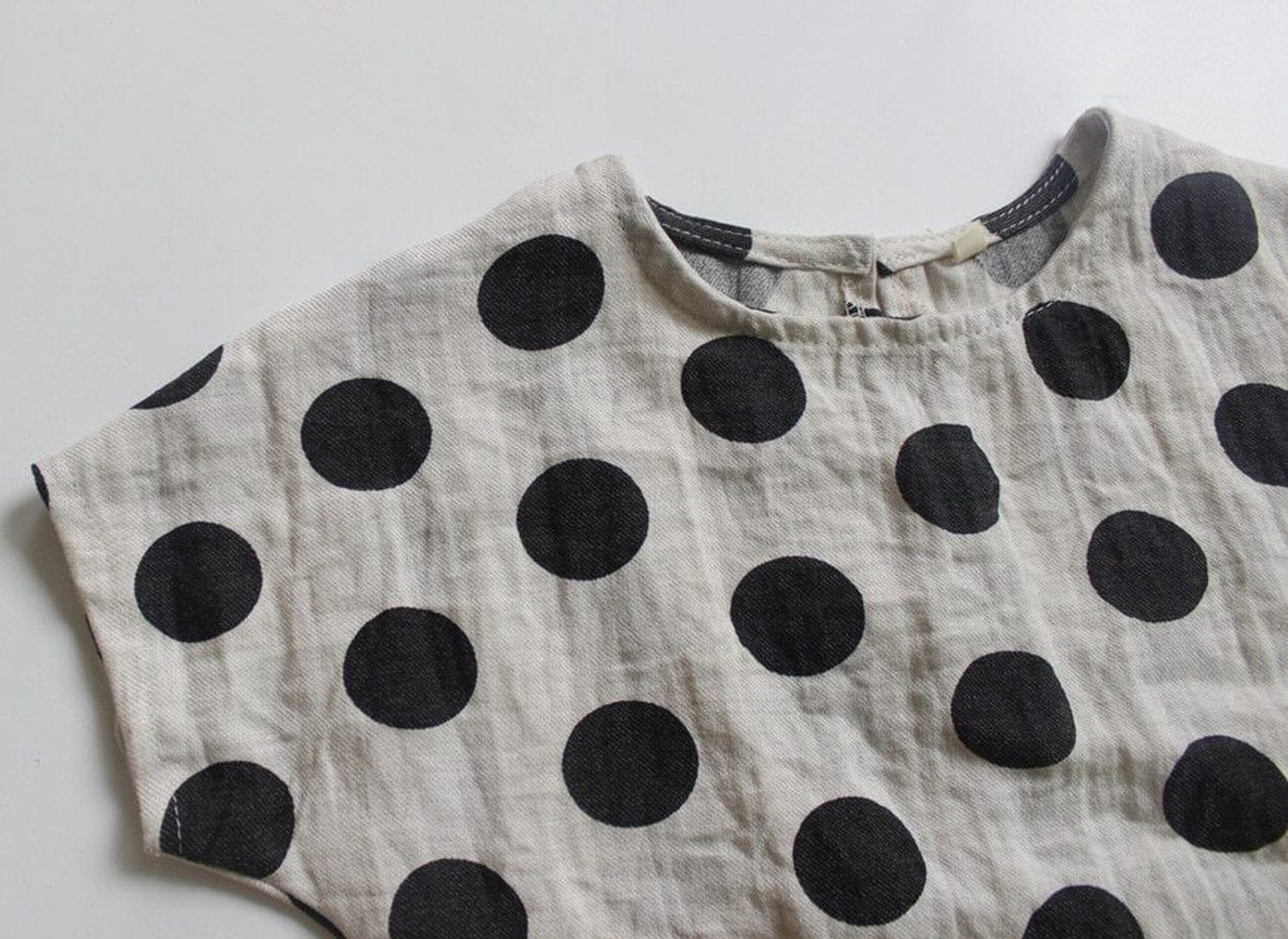 半袖Tシャツ キッズトップス みずたまドットプリント ルーズ シャツ Tシャツ【mh0000540】