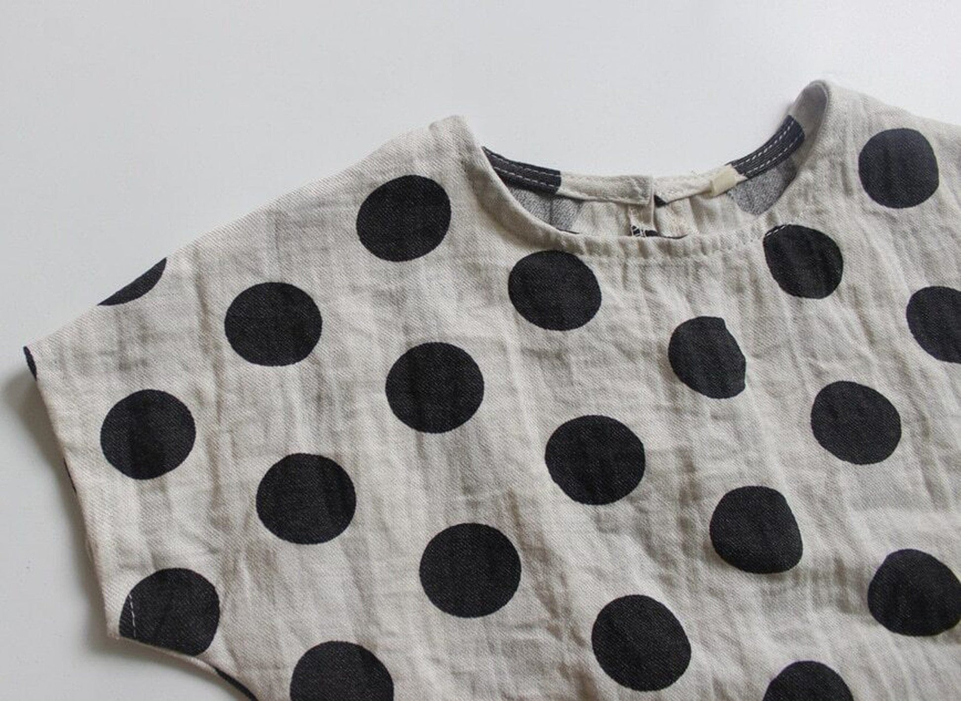 半袖Tシャツ キッズトップス みずたまドットプリント ルーズ シャツ Tシャツ【mh0000540】