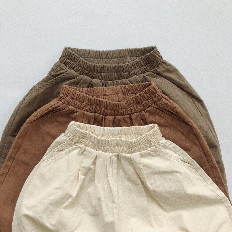 ロングパンツ・スウェットパンツ キッズパンツ ルーズパンツ サルエルパンツ シンプルベーシック 3カラー【mh0000130】