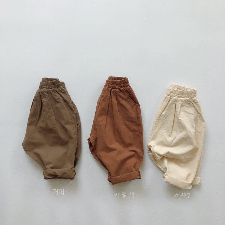 ロングパンツ・スウェットパンツ キッズパンツ ルーズパンツ サルエルパンツ シンプルベーシック 3カラー【mh0000130】