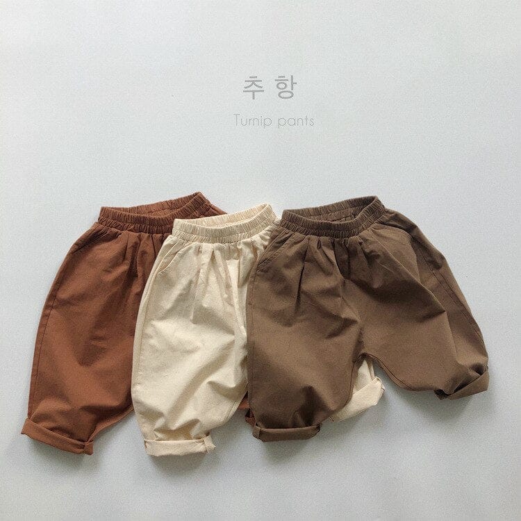 ロングパンツ・スウェットパンツ キッズパンツ ルーズパンツ サルエルパンツ シンプルベーシック 3カラー【mh0000130】