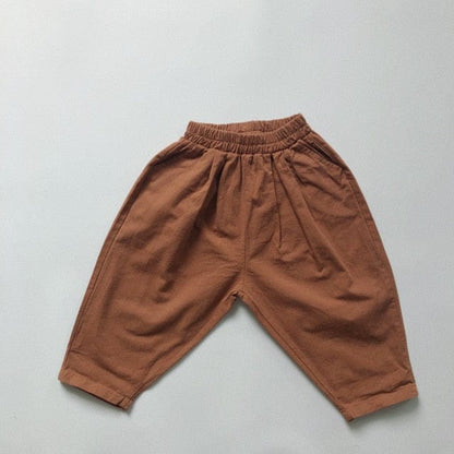 ロングパンツ・スウェットパンツ Camel / 12M 80cm キッズパンツ ルーズパンツ サルエルパンツ シンプルベーシック 3カラー【mh0000130】