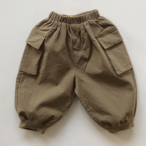 ロングパンツ・スウェットパンツ Gray Green / 12M 80cm キッズ ナチュラル コットン カーゴパンツ【mh0000021】