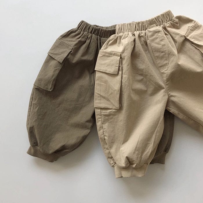 ロングパンツ・スウェットパンツ キッズ ナチュラル コットン カーゴパンツ【mh0000021】