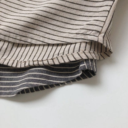 長袖シャツ・ブラウス キッズ ストライプ シャツ トップス【mh0000133】