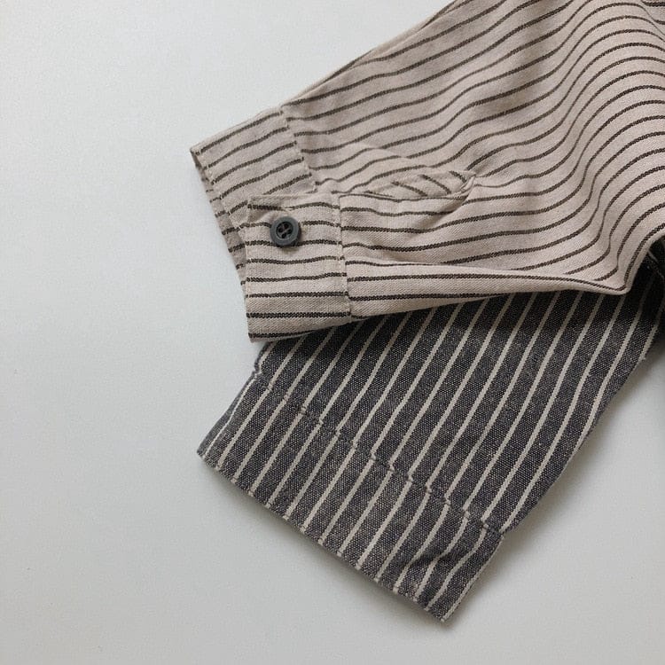 長袖シャツ・ブラウス キッズ ストライプ シャツ トップス【mh0000133】