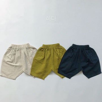 ハーフパンツ・ショートパンツ キッズ コットンリネン サマー パンツ【mh0000497】