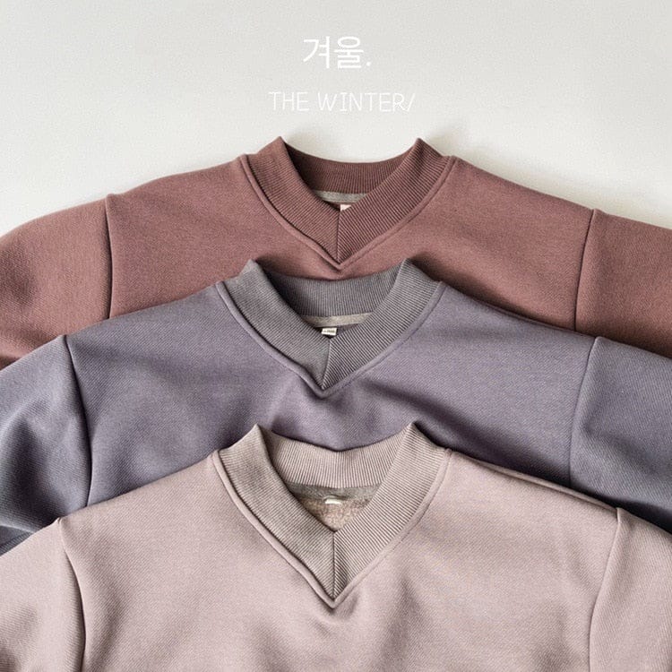 トレーナー・フーディ キッズ 裏フリース スウェット Vネック トレーナー パンツ【mh0001056】