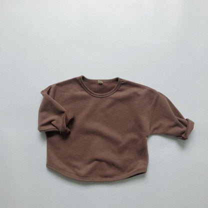 長袖Tシャツ Coffee / 12M 80cm キッズ スウェット シャツ トップス【mh0000128】