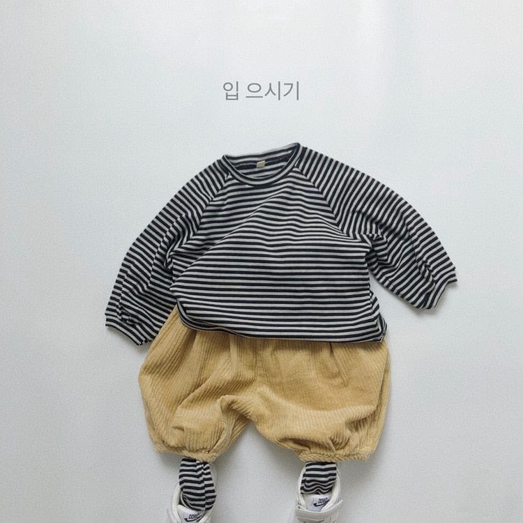 長袖Tシャツ キッズ ボーダー 無地 長袖 Tシャツ【mh0000131】