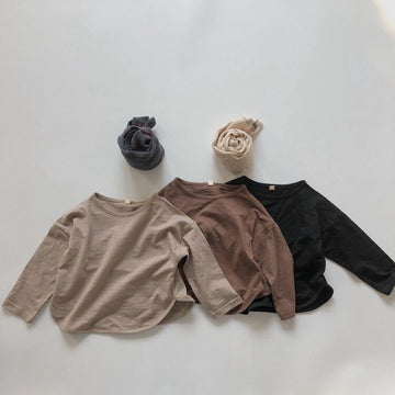 長袖Tシャツ キッズ シンプル 長袖 Tシャツ【mh0000233】