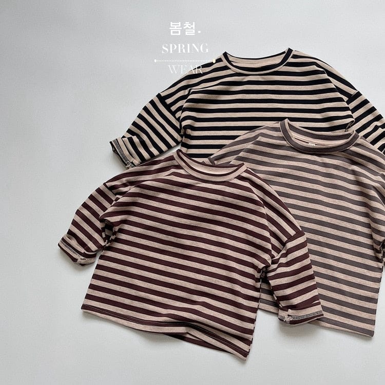 長袖Tシャツ キッズ ボーダー ベーシック 長袖 Tシャツ トップス【mh0001233】