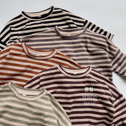 長袖Tシャツ キッズ ボーダー ベーシック 長袖 Tシャツ トップス【mh0001233】