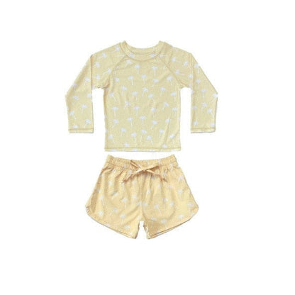 ベビー用水着 キッズ ボーイズ 男の子 セパレート 水着 スイムウェア ラッシュガード 帽子 セット【mh0001415】