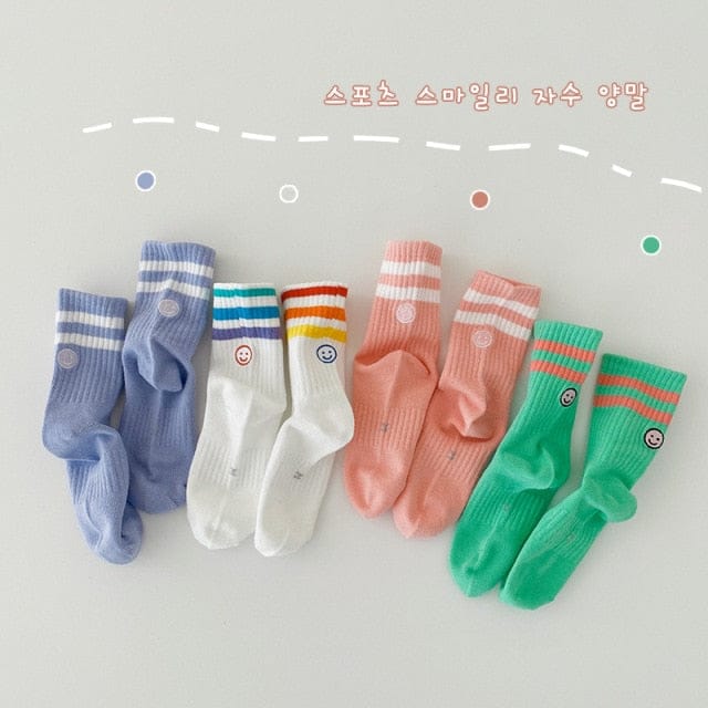 ベビー用靴下・タイツ ベビー キッズ アルファベット ソックス 靴下 4足セット【mh0000565】