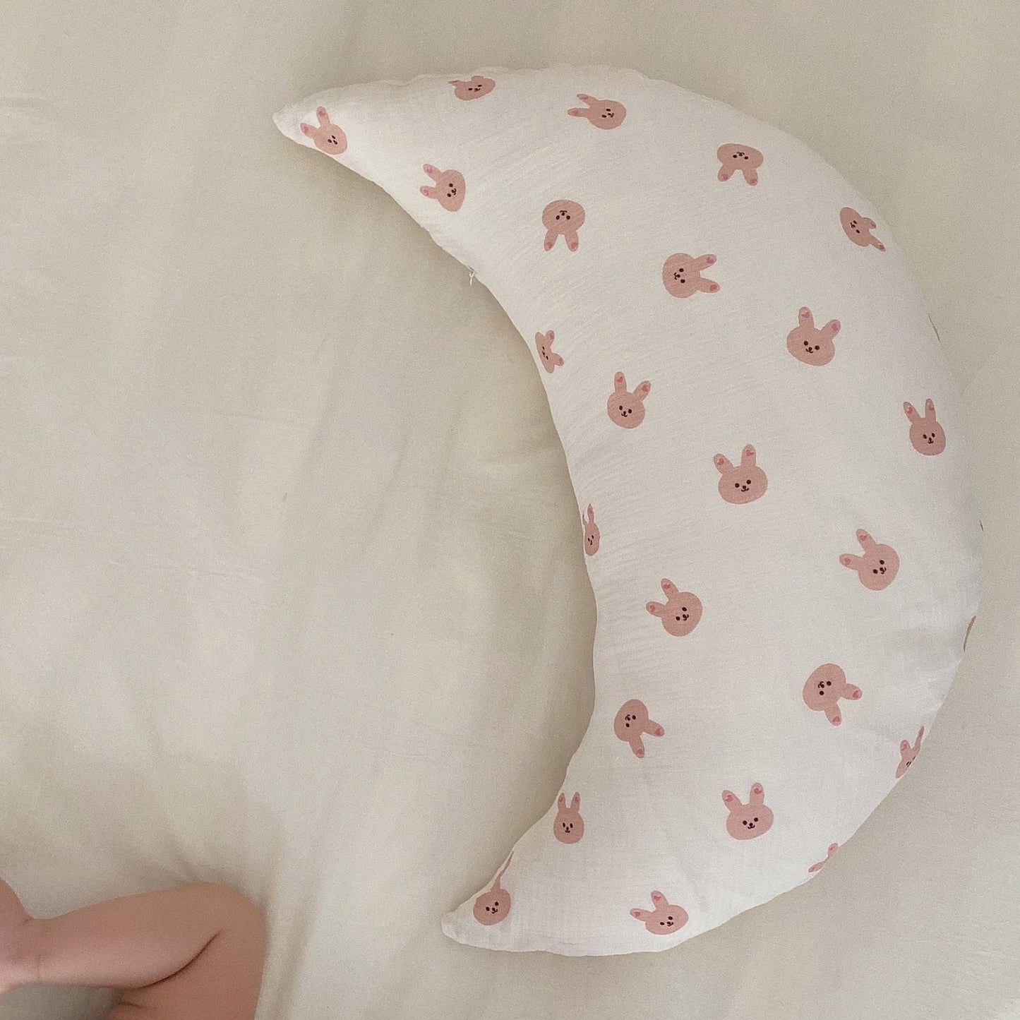 ベビー寝具 Bunny ベビー ムーンピロー 抱き枕 月 枕 ピロー くま ベア うさぎ バニー タイガー 虎【mh0001038】