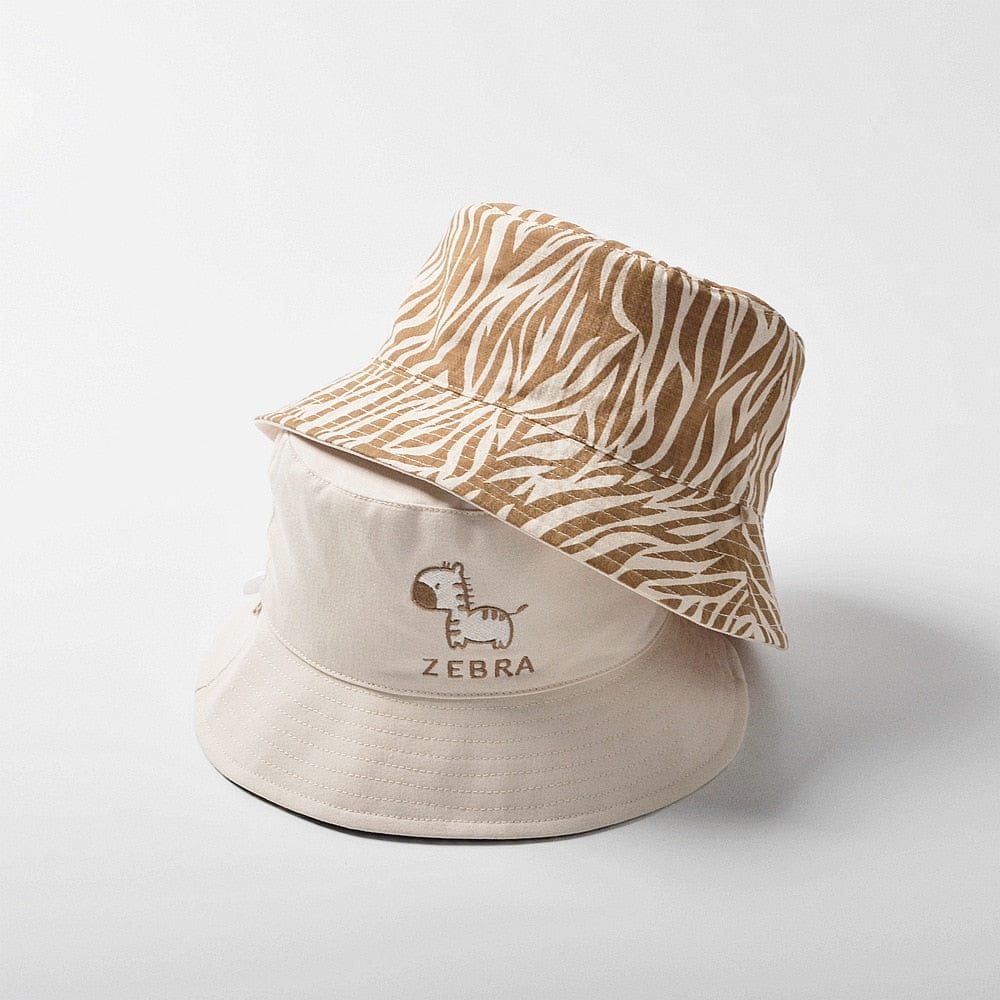 ベビー用帽子 color 3 / 46cm ベビー キッズ アニマル 刺繍 リバーシブル バケットハット 帽子【mh0001527】