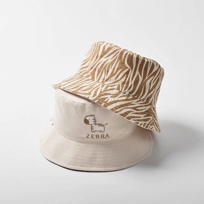 ベビー用帽子 color 3 / 46cm ベビー キッズ アニマル 刺繍 リバーシブル バケットハット 帽子【mh0001527】