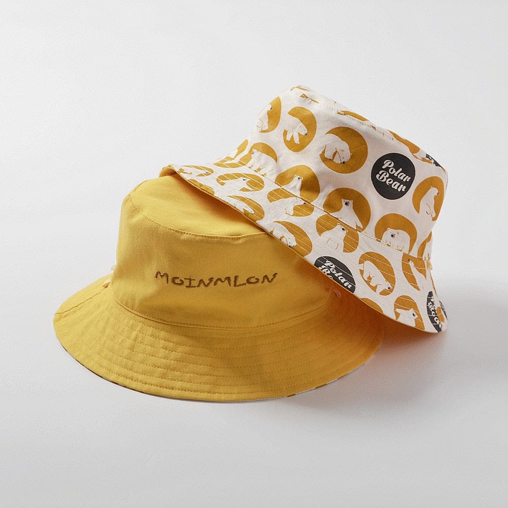 ベビー用帽子 color 6 / 46cm ベビー キッズ アニマル 刺繍 リバーシブル バケットハット 帽子【mh0001527】