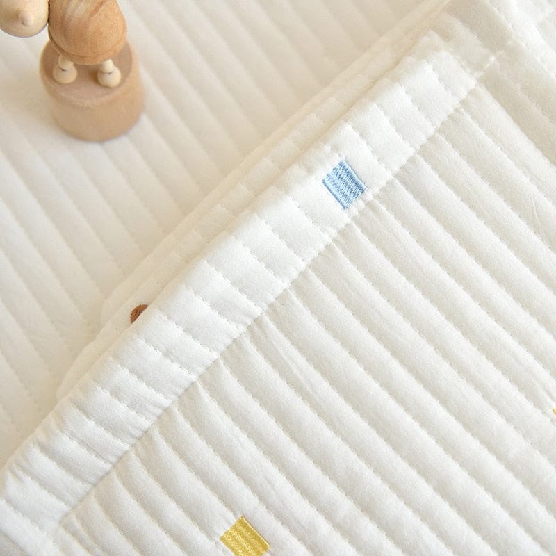 ベビー寝具 ベビー キッズ キルティング 刺繍 フラット ピロー 枕【mh0000986】