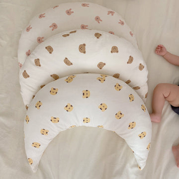 ベビー寝具 ベビー ムーンピロー 抱き枕 月 枕 ピロー くま ベア うさぎ バニー タイガー 虎【mh0001038】