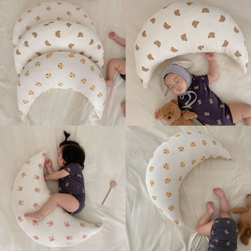 ベビー寝具 ベビー ムーンピロー 抱き枕 月 枕 ピロー くま ベア うさぎ バニー タイガー 虎【mh0001038】