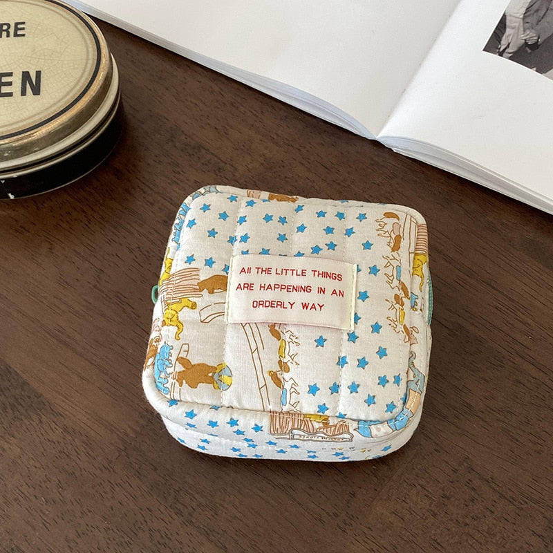 マザーズバッグ キルティング ミニ ポーチ 象 ぞう フラワー ママバッグ【mh0001181】