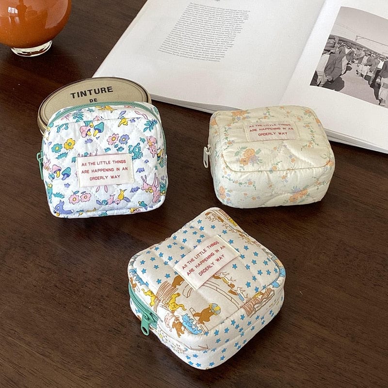 マザーズバッグ キルティング ミニ ポーチ 象 ぞう フラワー ママバッグ【mh0001181】