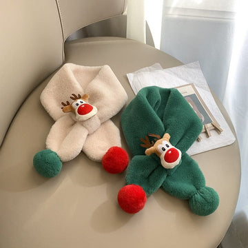 ネックウォーマー ベビー キッズ トナカイ クリスマス マフラー スカーフ【mh0001390】
