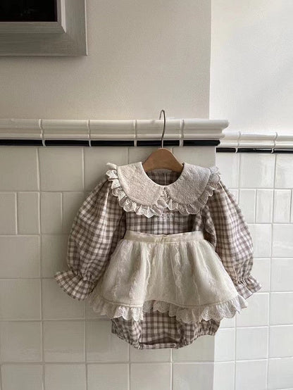 ベビーキッズその他アクセサリー ベビー レース フリル エプロン【mh0001531】