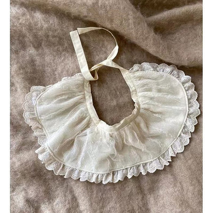 ベビーキッズその他アクセサリー ベビー レース フリル エプロン【mh0001531】