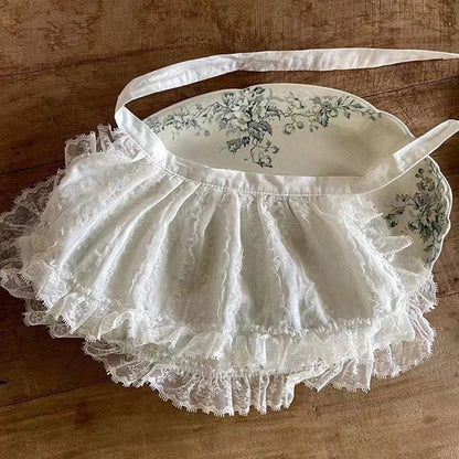 ベビーキッズその他アクセサリー ベビー レース フリル エプロン【mh0001531】