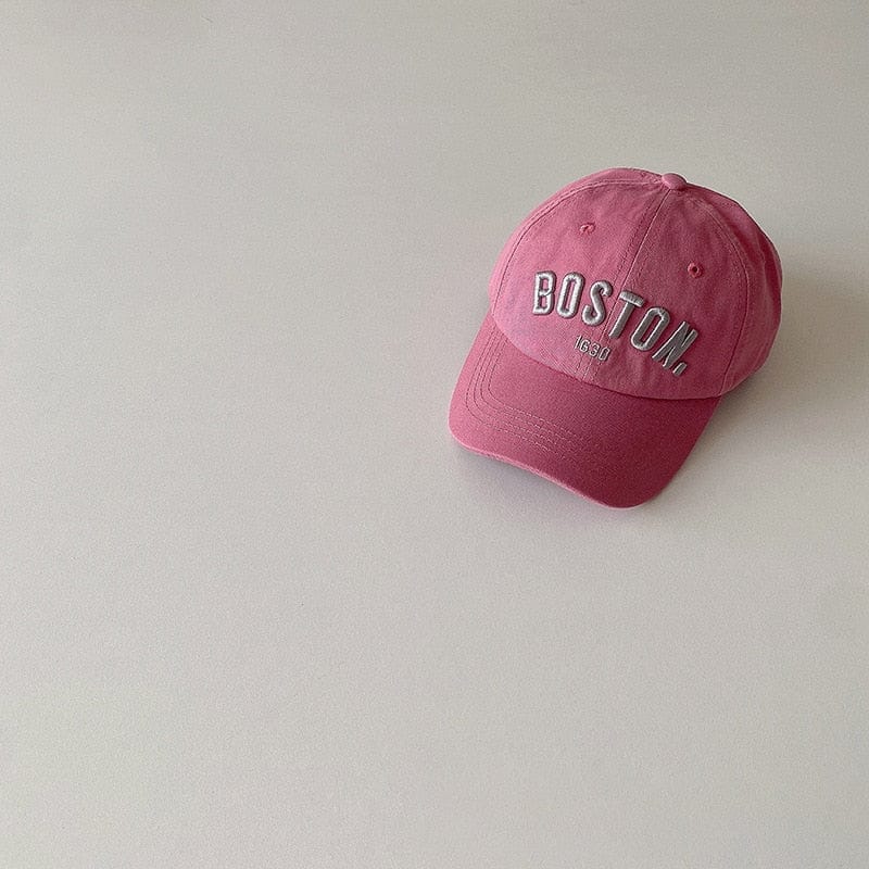 ベビー用帽子 Pink / One Size キッズ レターロゴ 刺繍 キャップ 帽子【mh0000839】