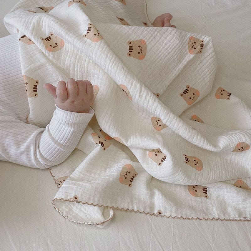ベビー寝具 squirrel blanket ベビー キッズ ダブルガーゼ サマー ブランケット 枕 ピロー【mh0001447】