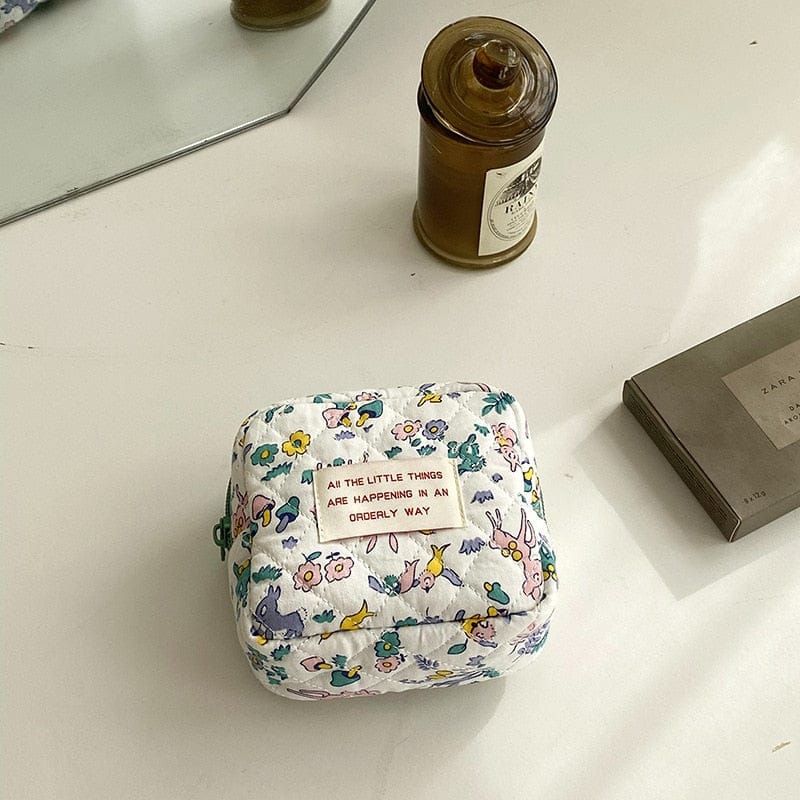 マザーズバッグ Swallow Flowers キルティング ミニ ポーチ 象 ぞう フラワー ママバッグ【mh0001181】