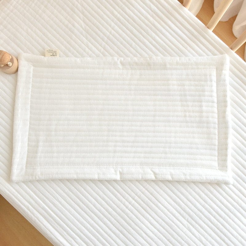 ベビー寝具 White ベビー キッズ キルティング 刺繍 フラット ピロー 枕【mh0000986】