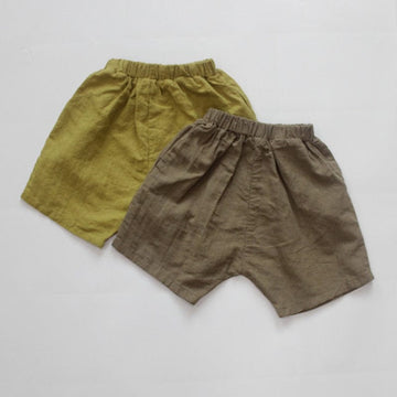 ハーフパンツ・ショートパンツ キッズ コットンリネン ショートパンツ