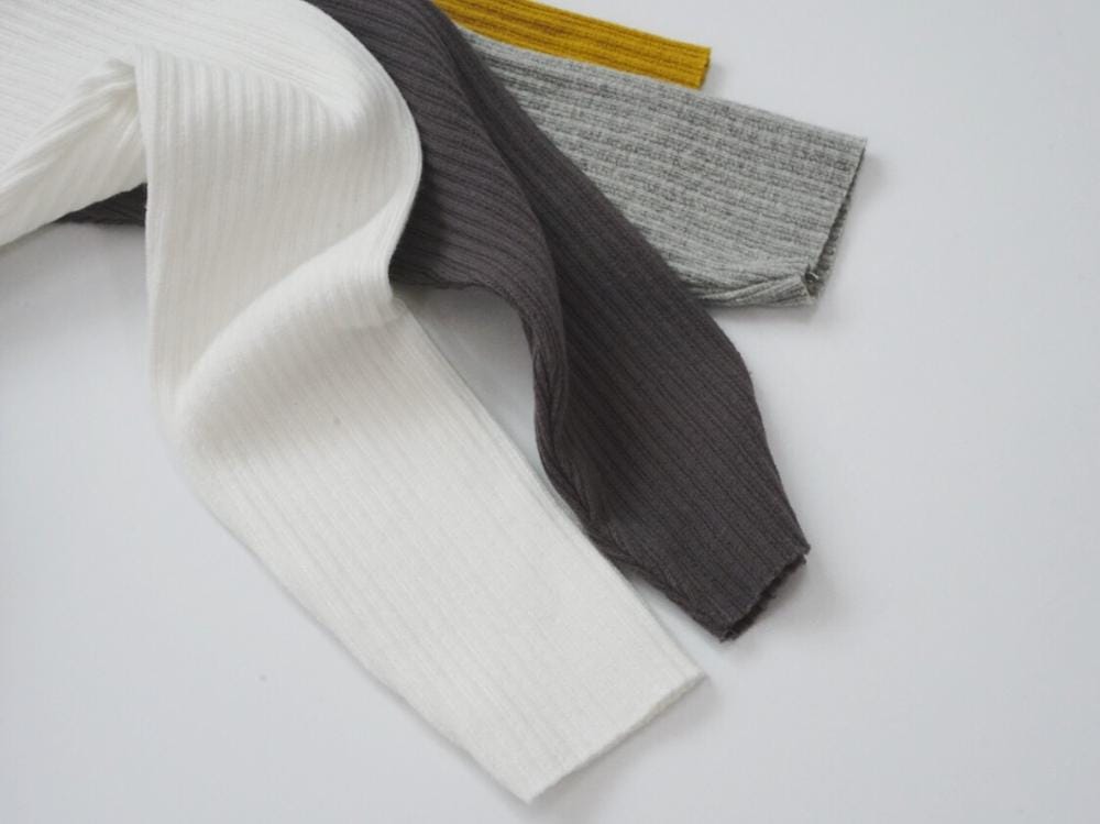 レギンスパンツ キッズ シンプル リブ レギンスパンツ