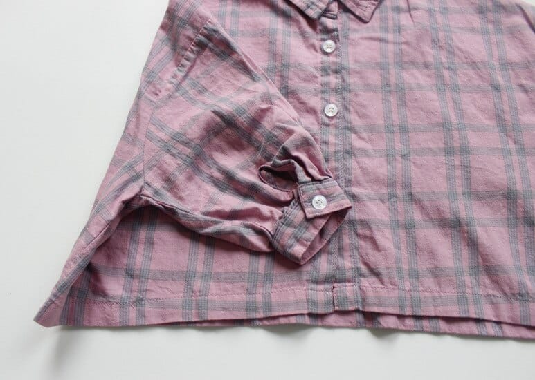 長袖シャツ・ブラウス キッズ チェック ルーズ シャツ