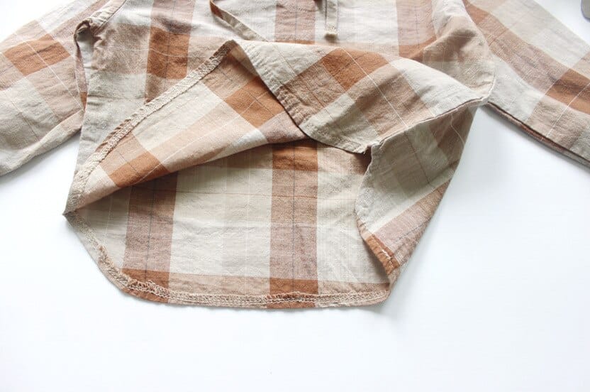 長袖シャツ・ブラウス キッズ チェック セーラーカラー シャツ ブラウス トップス