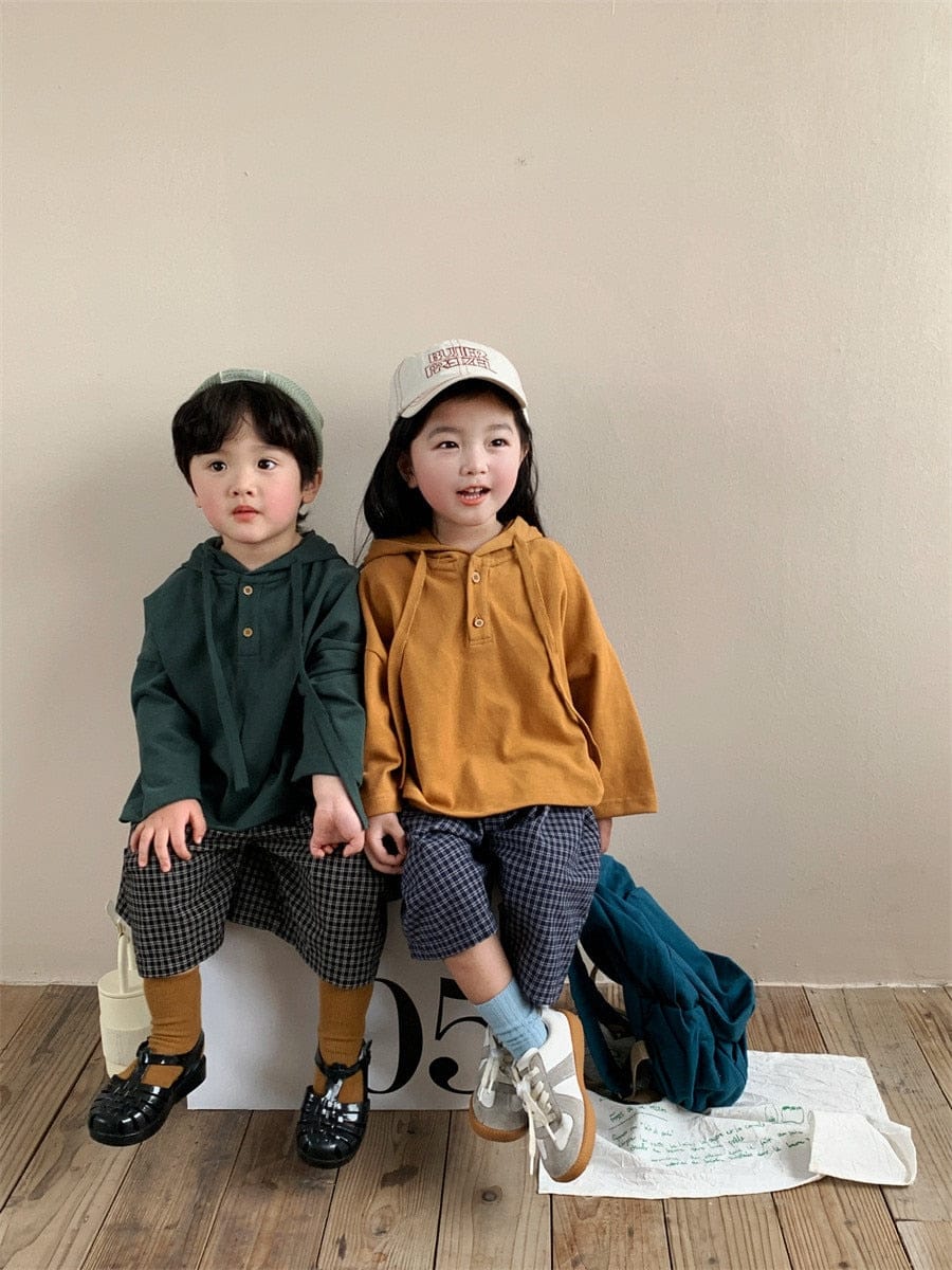 ロングパンツ・スウェットパンツ キッズ チェック ルーズ ワイド 半端丈 クロップドパンツ