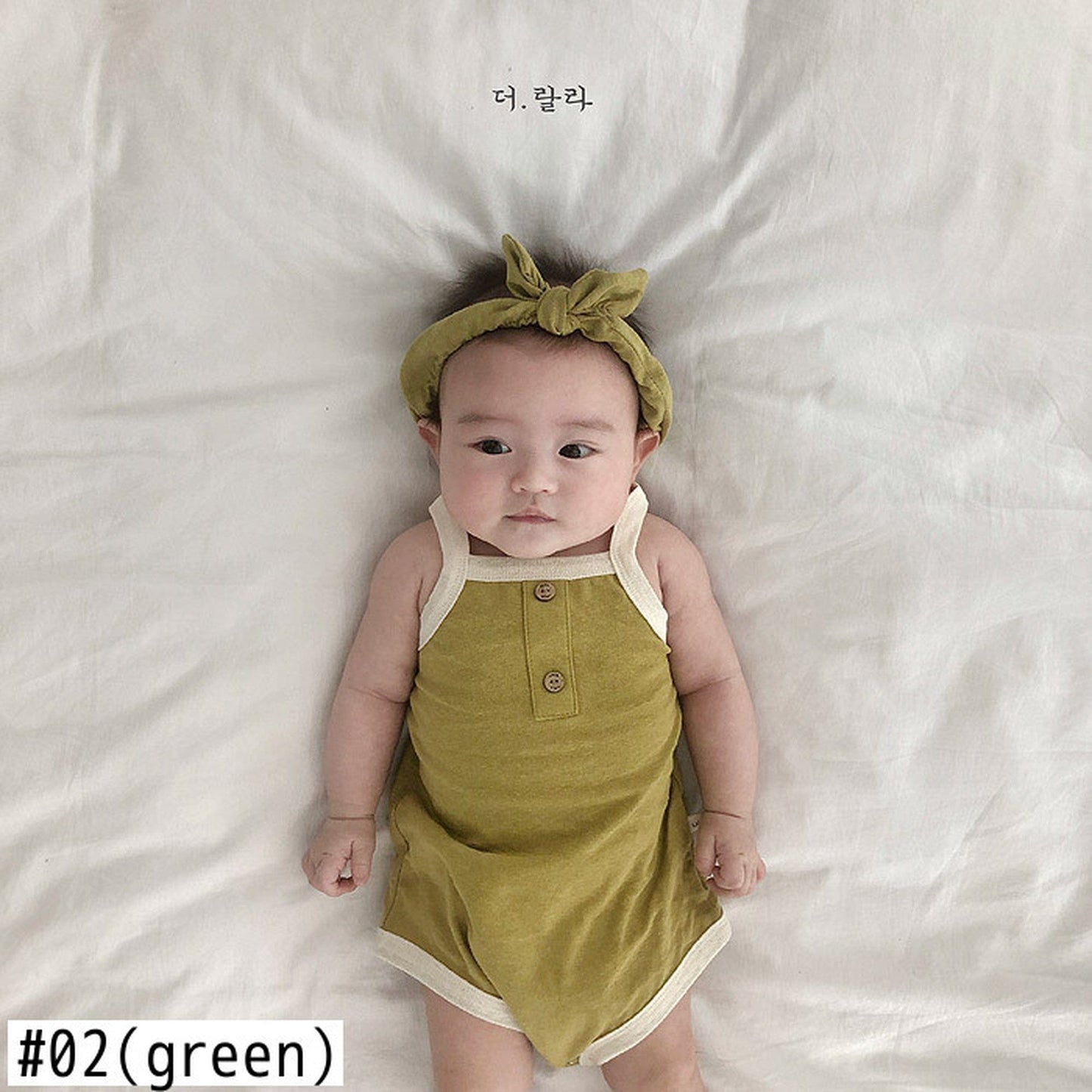 ノースリーブロンパース ベビーロンパース キャミソールボディスーツ タンクロンパース 3カラー【mh0000535】