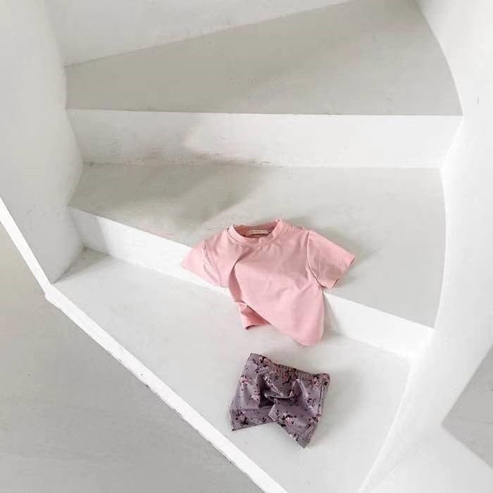 ベビー用水着 A 2pcs / 66cm ベビー 水着 セパレート ビキニ ワンピース フラワー リボン ラッシュガード スイムウェア【mh0000807】